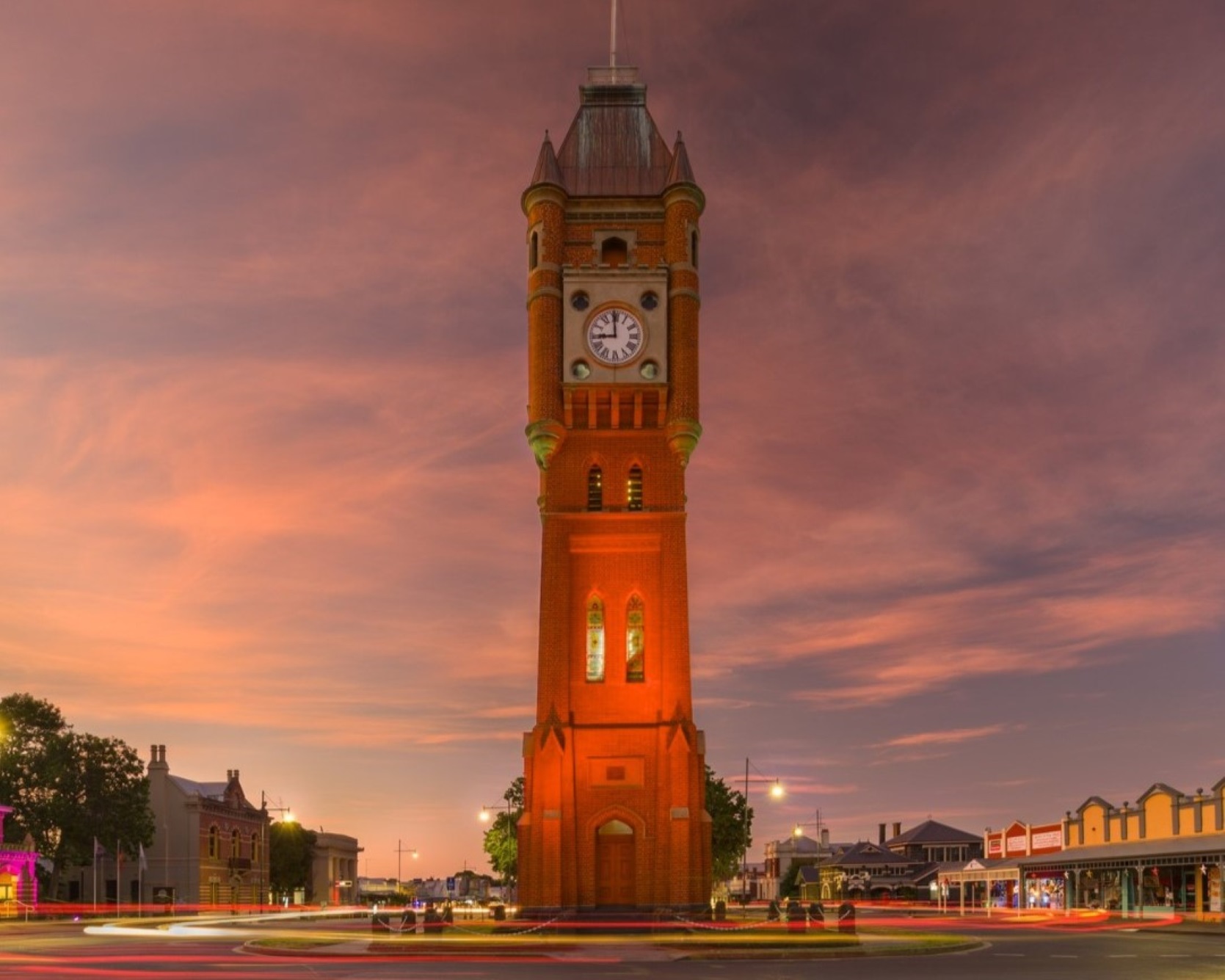 Corangamite Shire Council Clocktower light up