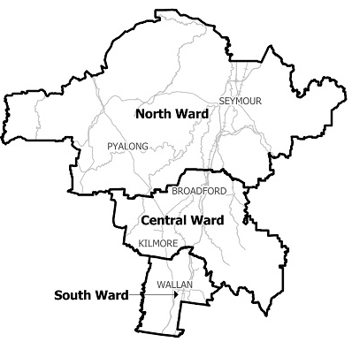 Mitchell Shire municipal map