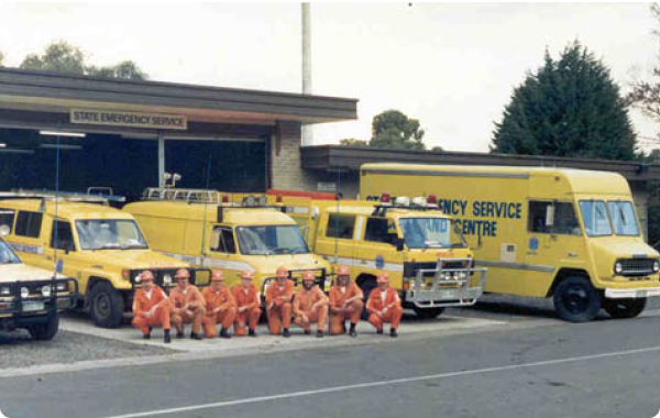 VICSES Croydon 1970's yellow fleet