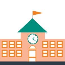 at school button icon