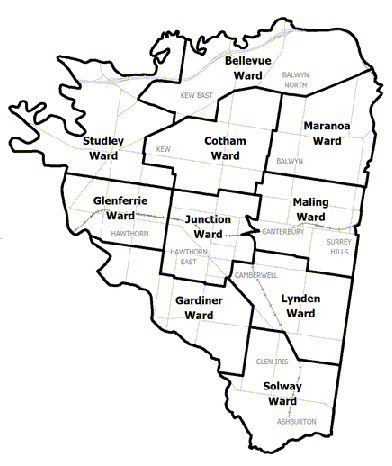 City Of Boroondara Map Boroondara City Council