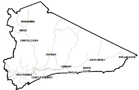 East Gippsland Shire Map East Gippsland Shire Council